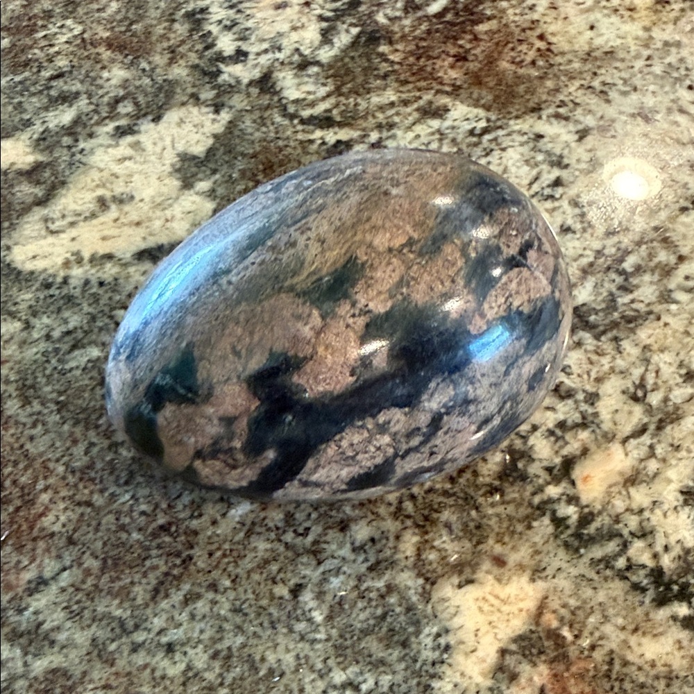 Polished Decorative Stone Egg Collection (6) - Mixed Natural Colors - Picture 2 of 7
